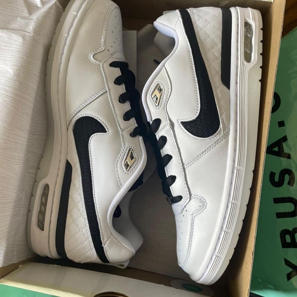 Nike SB Paul Rodriguez Air Zoom Low White and Black (2.0) Men's Size 14